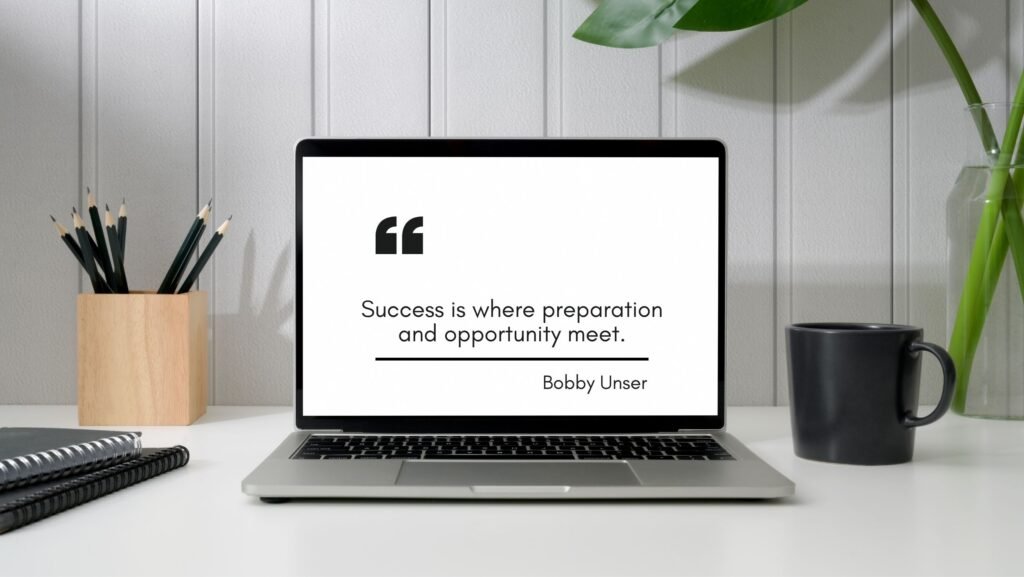 Success is where preparation and opportunity meet.